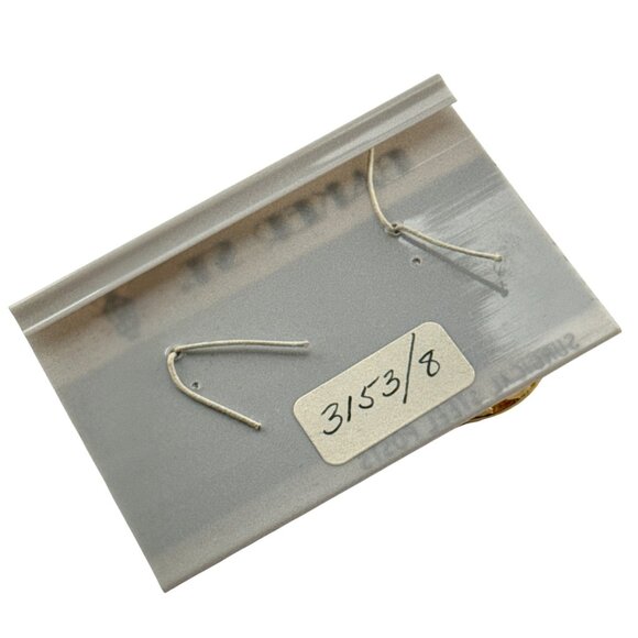 Vintage Baker St. Gold Tone Leaf Hoop Earrings Surgical Steel Posts Pierced - Picture 4 of 6